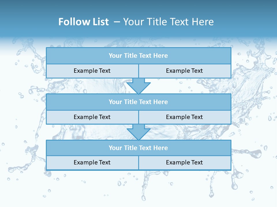 Pouring Splash Clean PowerPoint Template