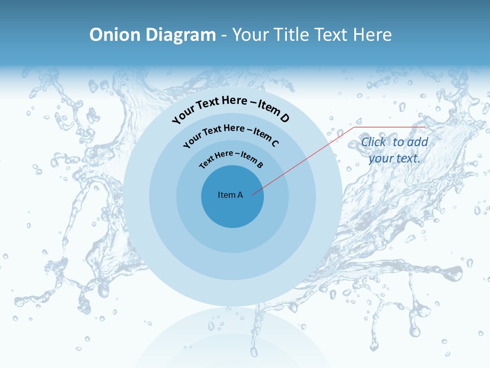Pouring Splash Clean PowerPoint Template
