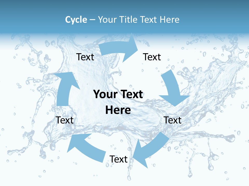Pouring Splash Clean PowerPoint Template