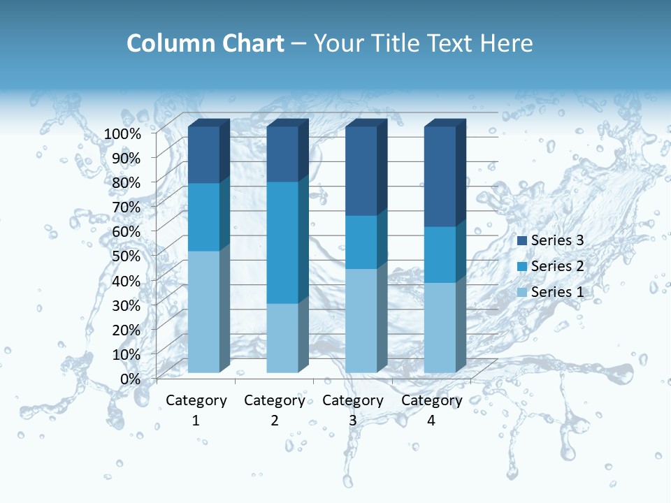Pouring Splash Clean PowerPoint Template