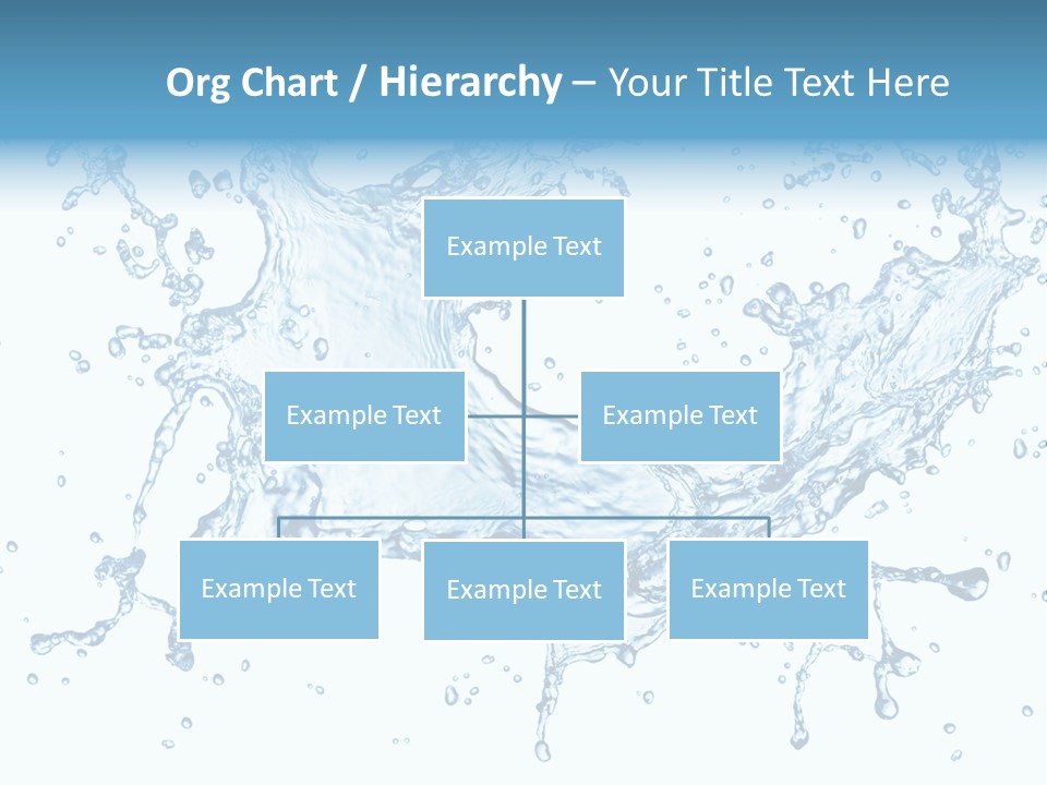 Pouring Splash Clean PowerPoint Template