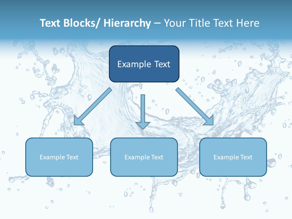 Pouring Splash Clean PowerPoint Template
