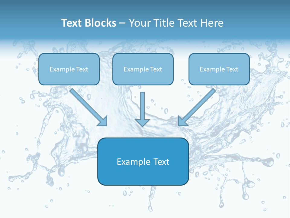 Pouring Splash Clean PowerPoint Template