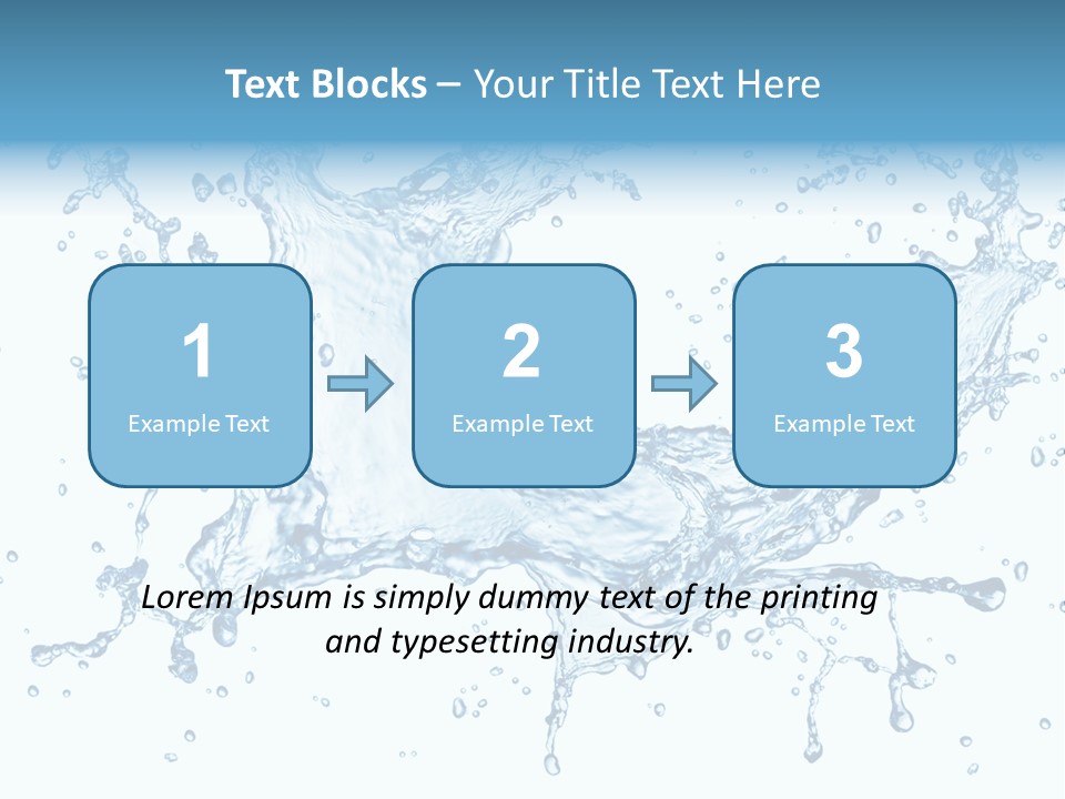 Pouring Splash Clean PowerPoint Template