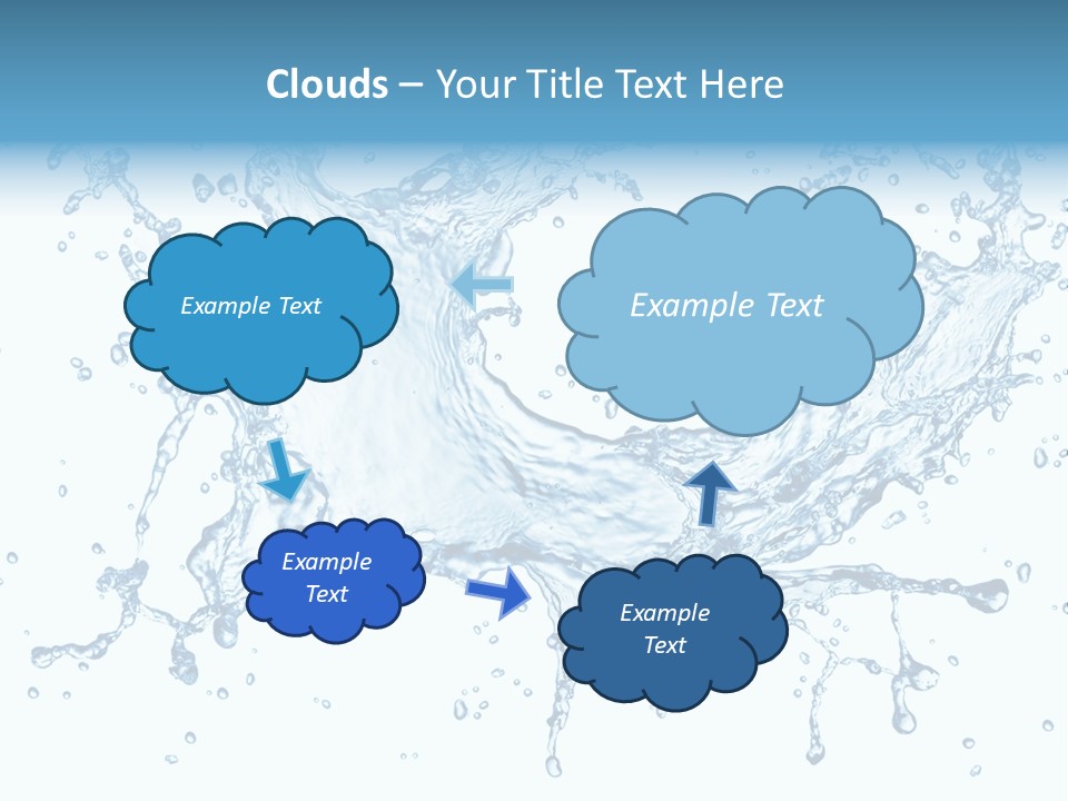 Pouring Splash Clean PowerPoint Template