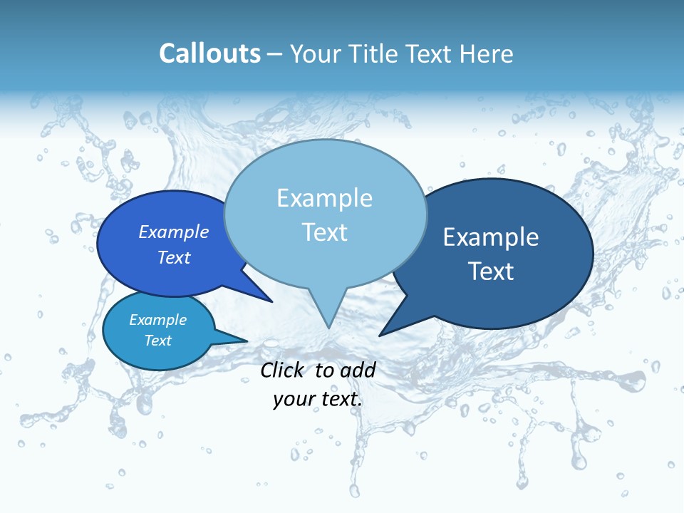 Pouring Splash Clean PowerPoint Template
