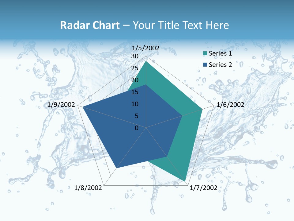 Pouring Splash Clean PowerPoint Template
