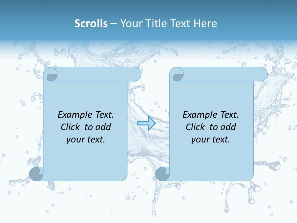 Pouring Splash Clean PowerPoint Template