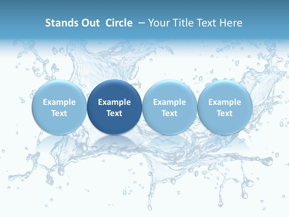 Pouring Splash Clean PowerPoint Template