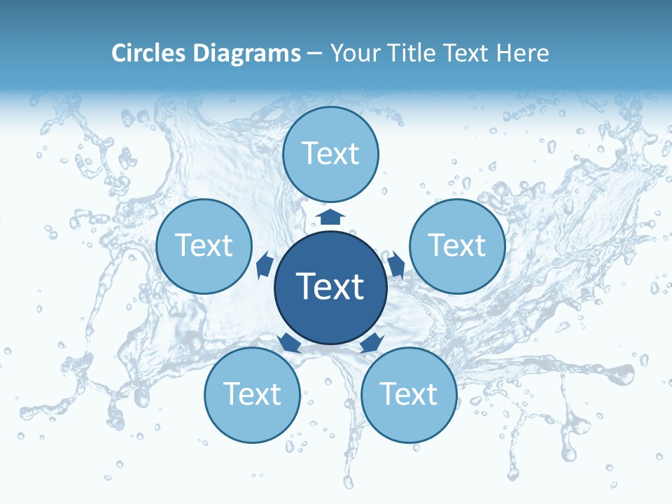 Pouring Splash Clean PowerPoint Template