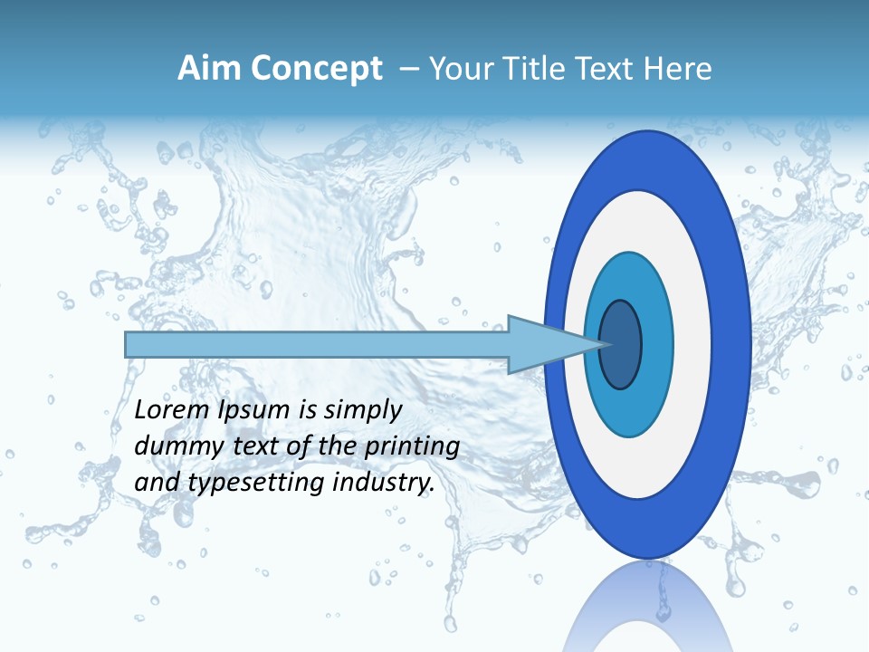 Pouring Splash Clean PowerPoint Template