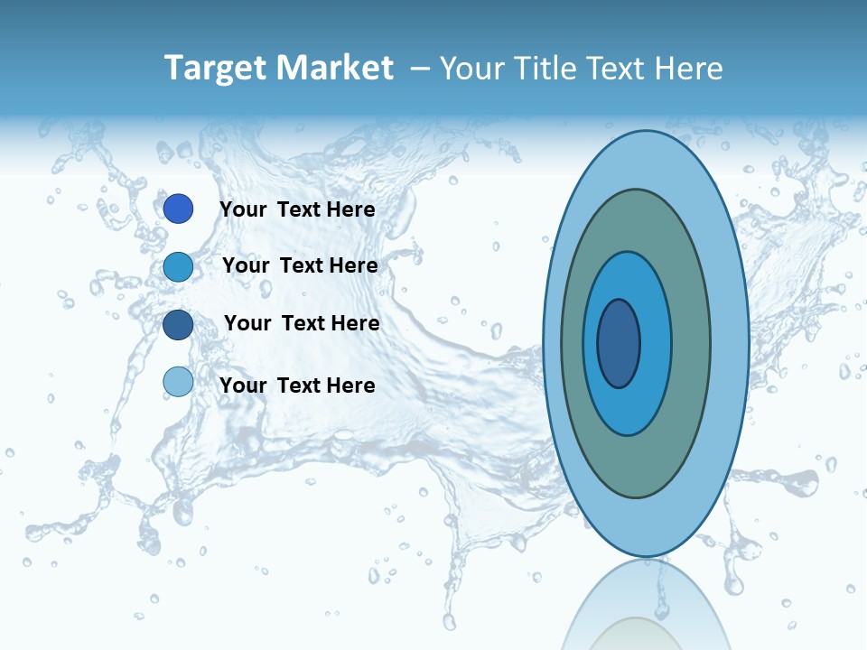 Pouring Splash Clean PowerPoint Template