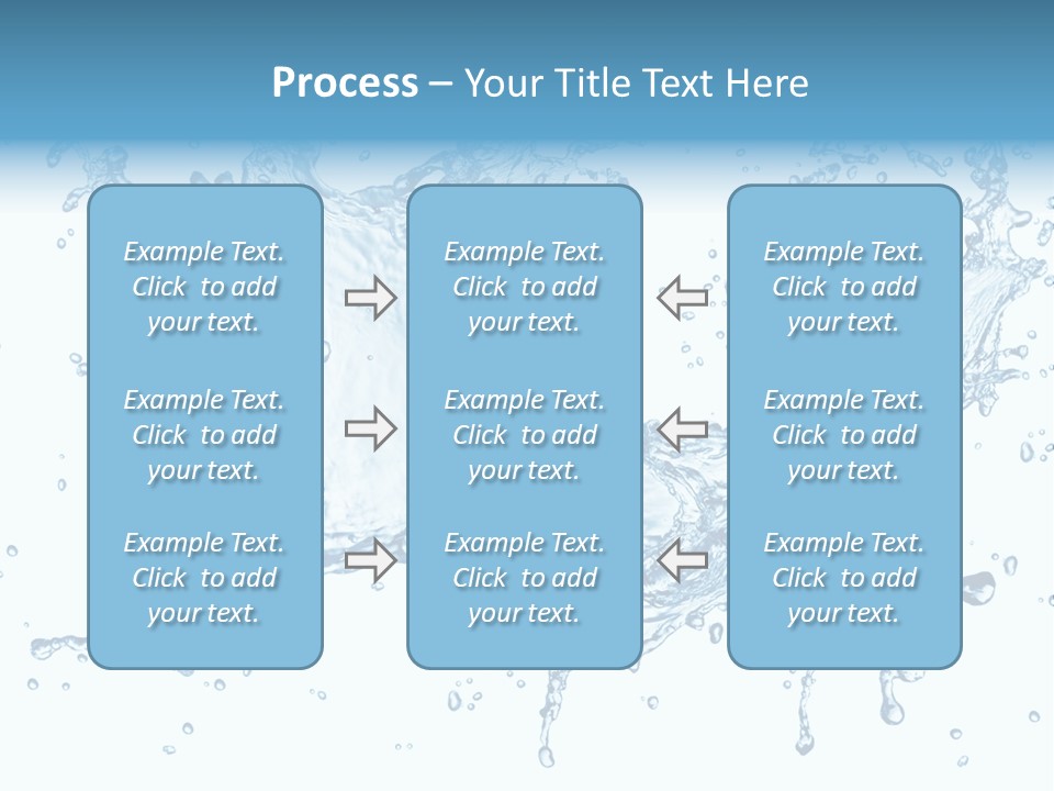 Pouring Splash Clean PowerPoint Template