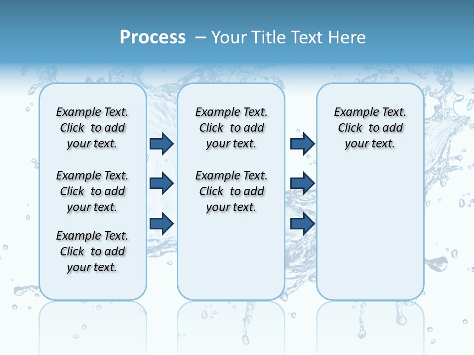 Pouring Splash Clean PowerPoint Template