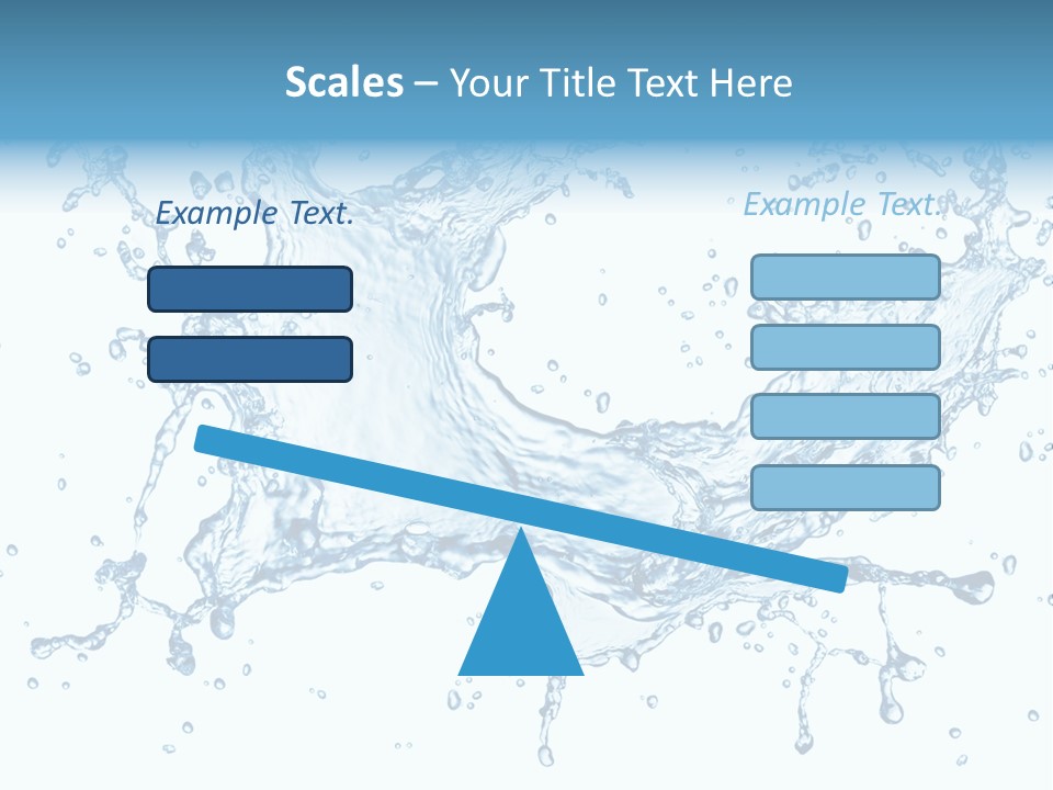Pouring Splash Clean PowerPoint Template