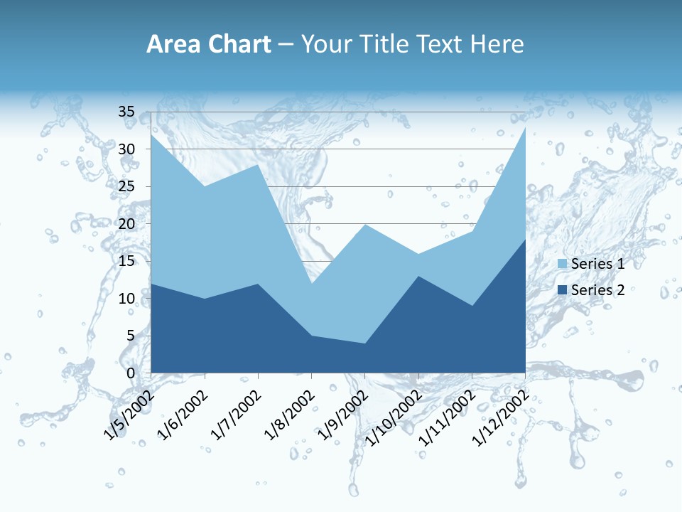 Pouring Splash Clean PowerPoint Template