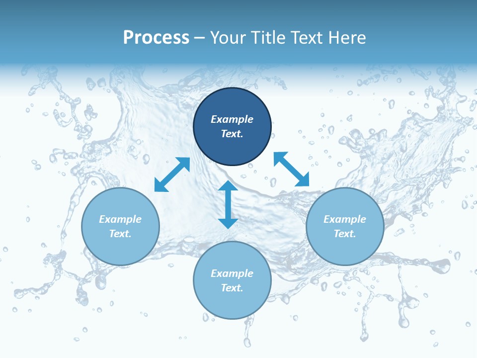 Pouring Splash Clean PowerPoint Template
