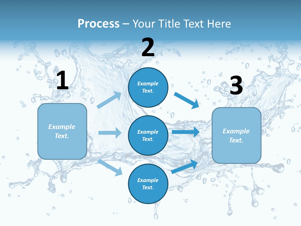 Pouring Splash Clean PowerPoint Template
