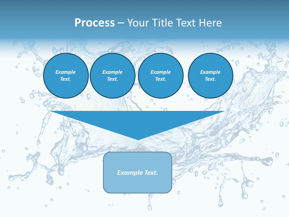 Pouring Splash Clean PowerPoint Template