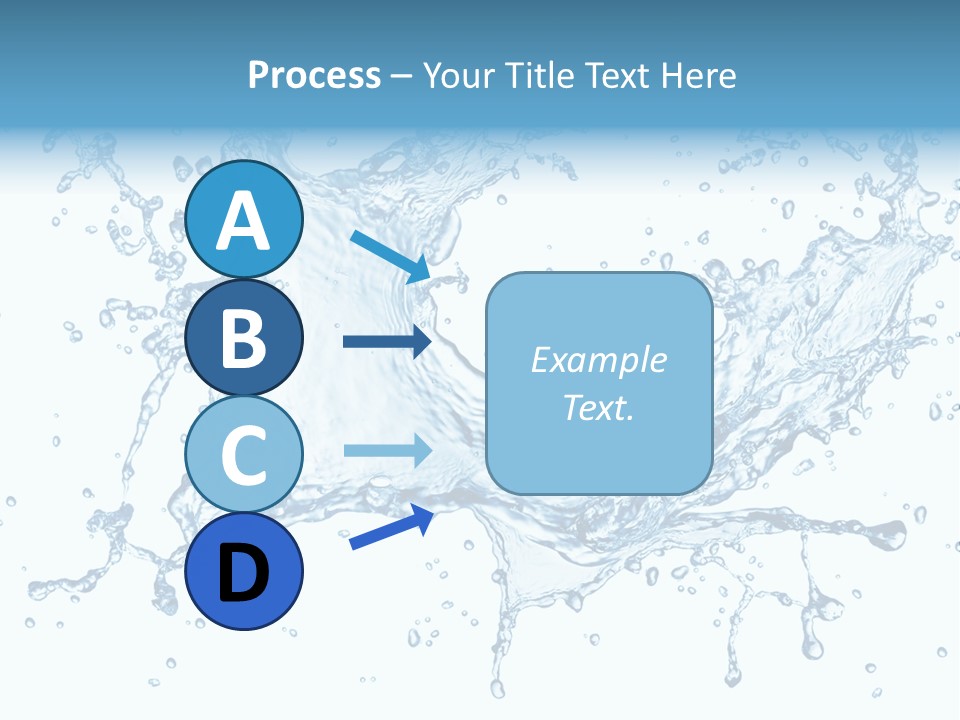 Pouring Splash Clean PowerPoint Template