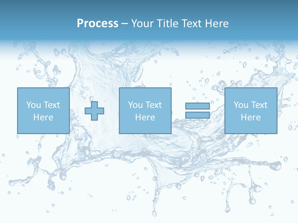 Pouring Splash Clean PowerPoint Template