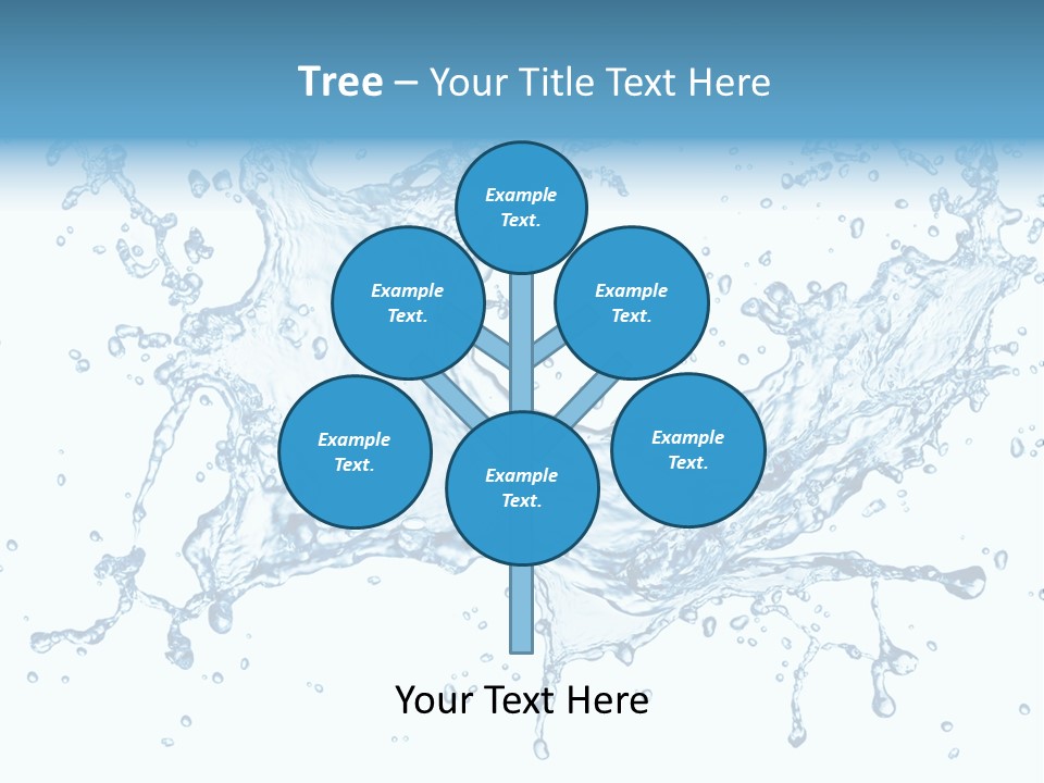 Pouring Splash Clean PowerPoint Template