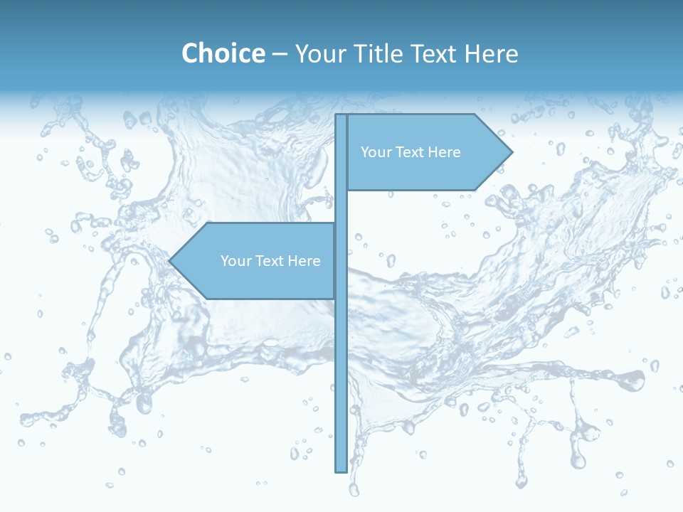 Pouring Splash Clean PowerPoint Template