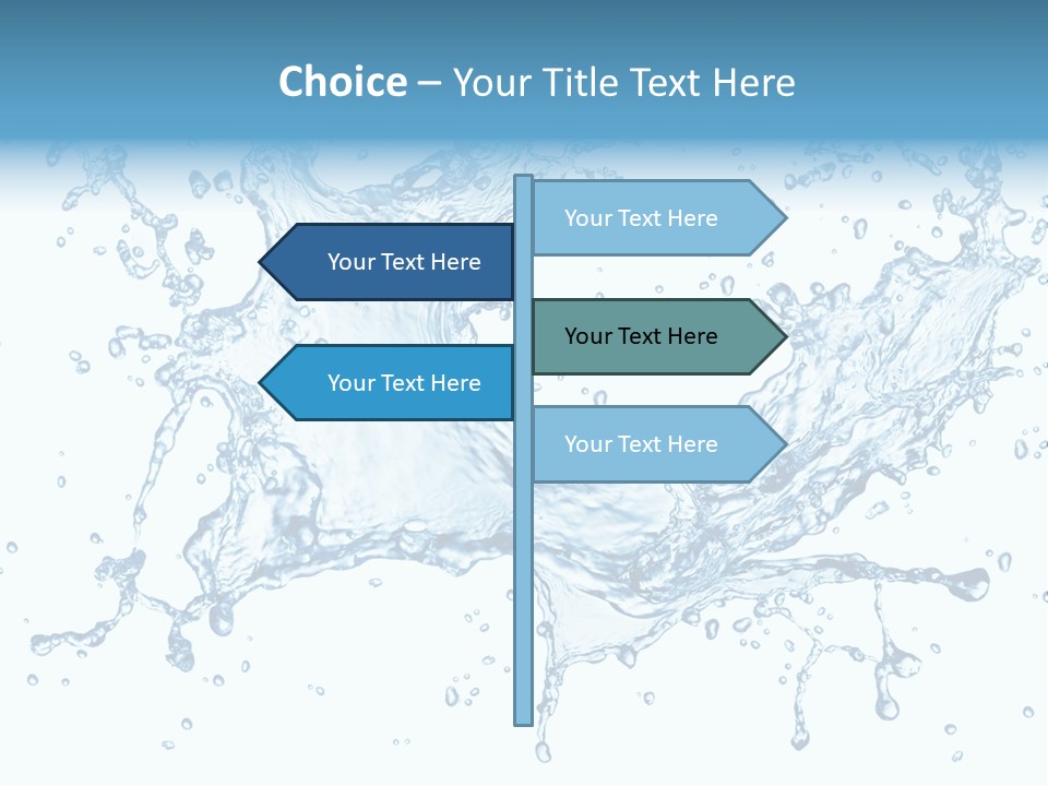 Pouring Splash Clean PowerPoint Template