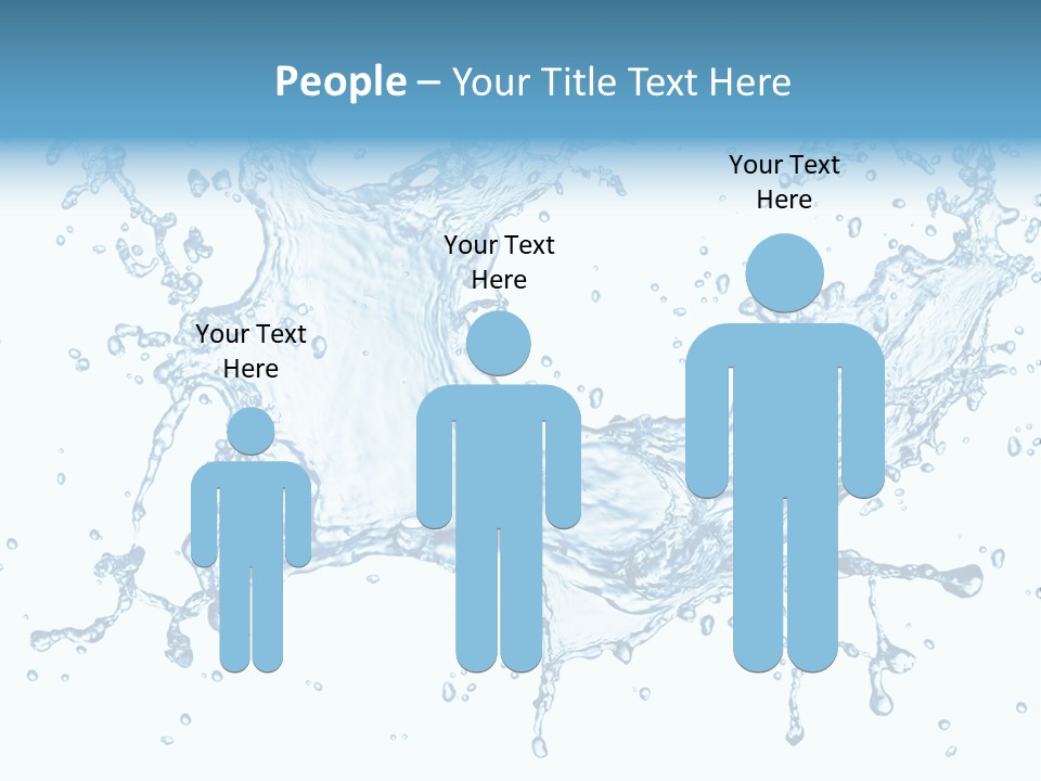 Pouring Splash Clean PowerPoint Template