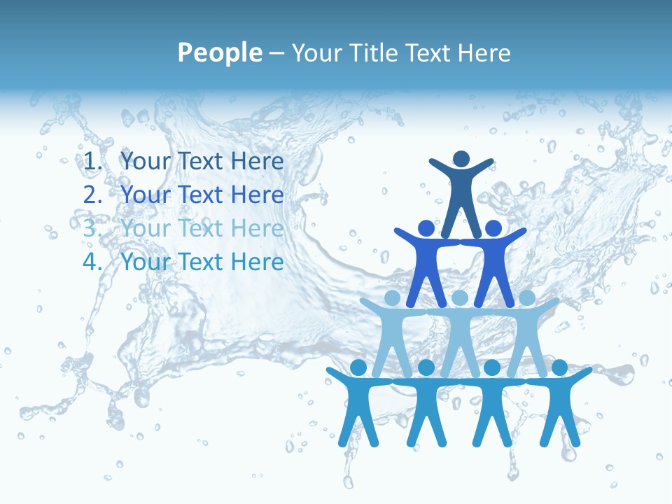 Pouring Splash Clean PowerPoint Template