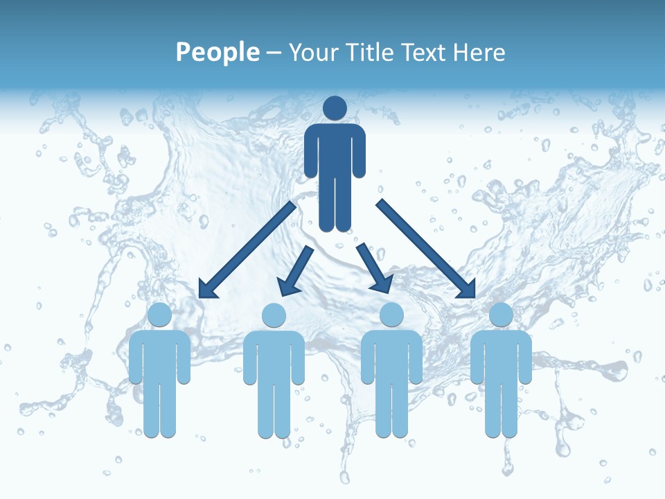 Pouring Splash Clean PowerPoint Template