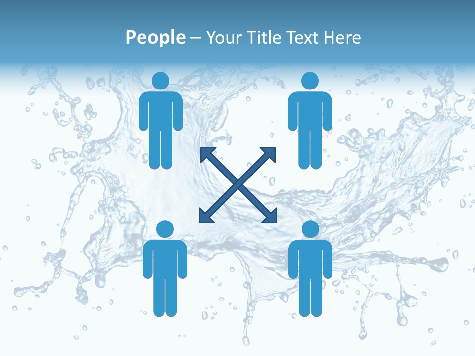 Pouring Splash Clean PowerPoint Template