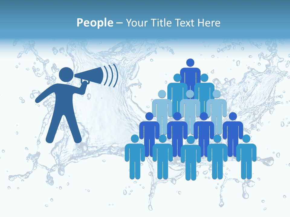 Pouring Splash Clean PowerPoint Template