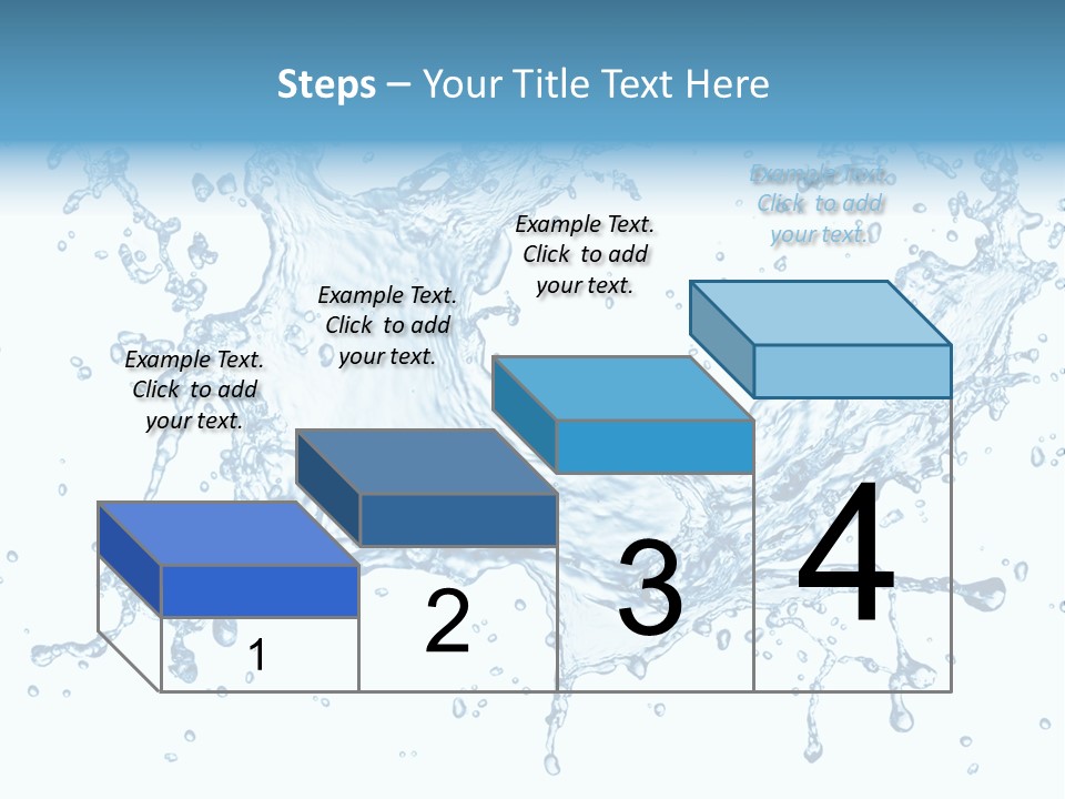 Pouring Splash Clean PowerPoint Template