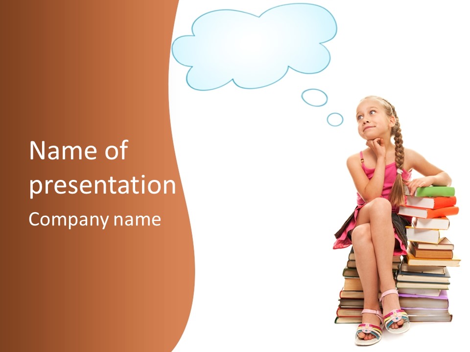 Young Literature Teenager PowerPoint Template