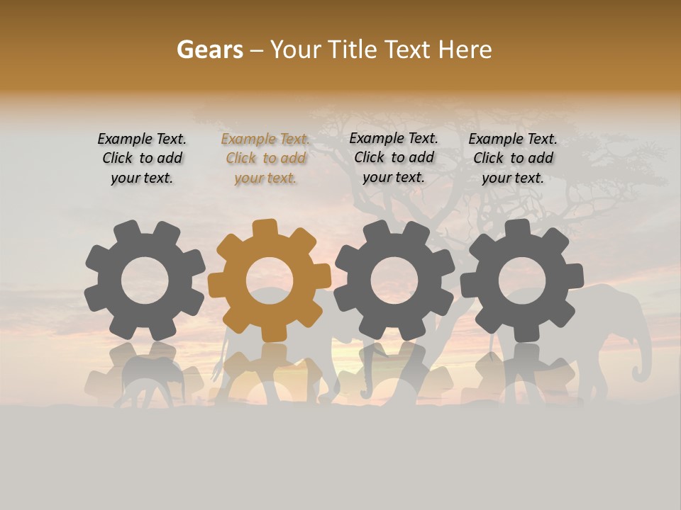 National African Herd PowerPoint Template