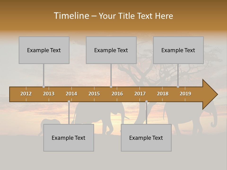 National African Herd PowerPoint Template
