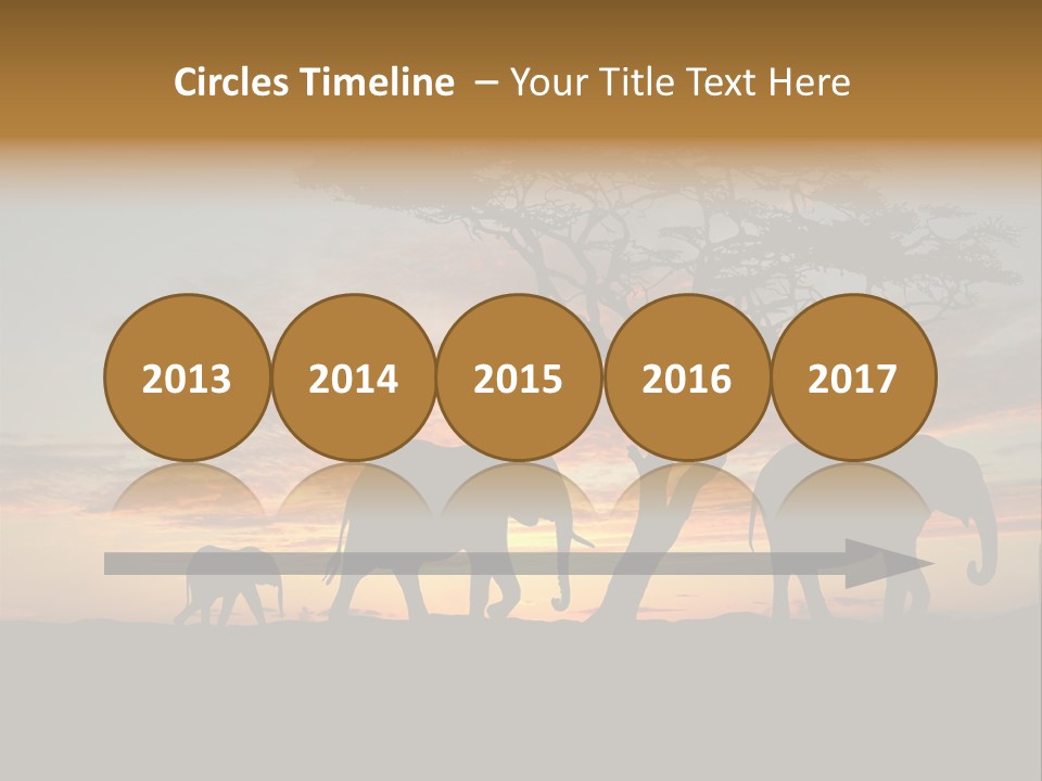 National African Herd PowerPoint Template