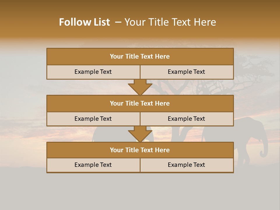 National African Herd PowerPoint Template