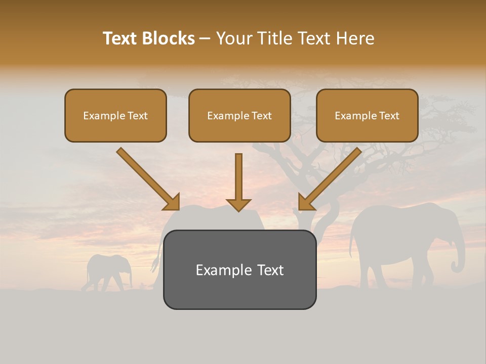 National African Herd PowerPoint Template