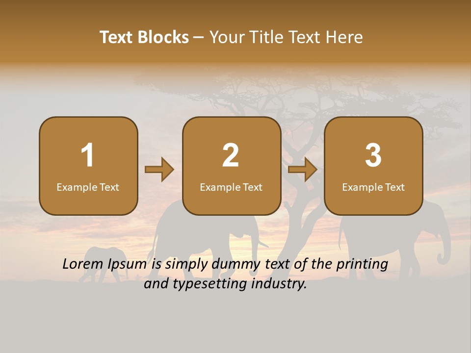National African Herd PowerPoint Template
