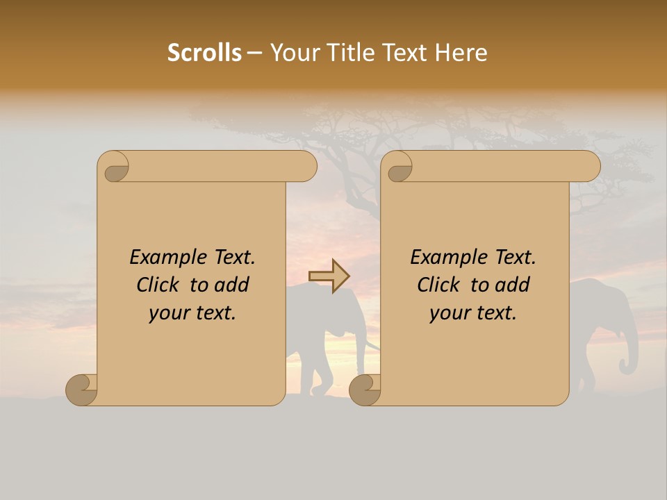 National African Herd PowerPoint Template