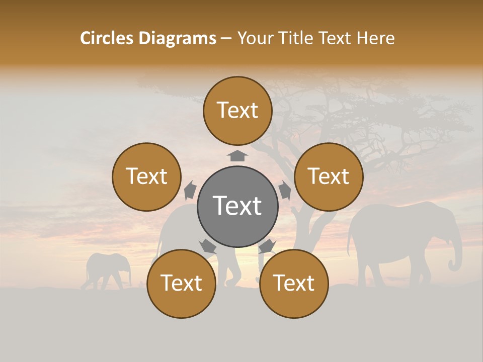 National African Herd PowerPoint Template