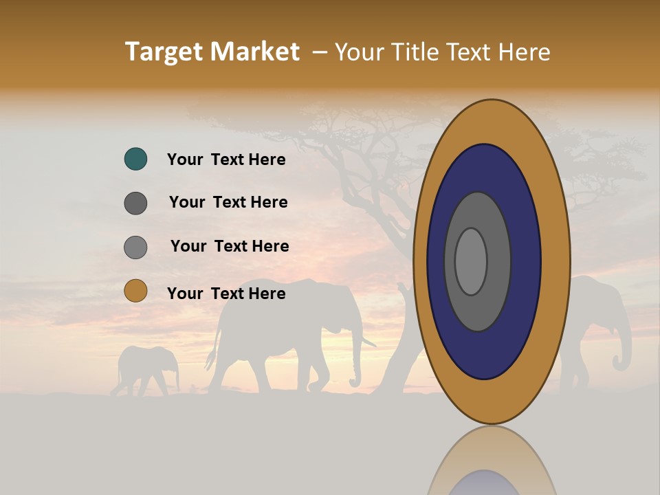 National African Herd PowerPoint Template