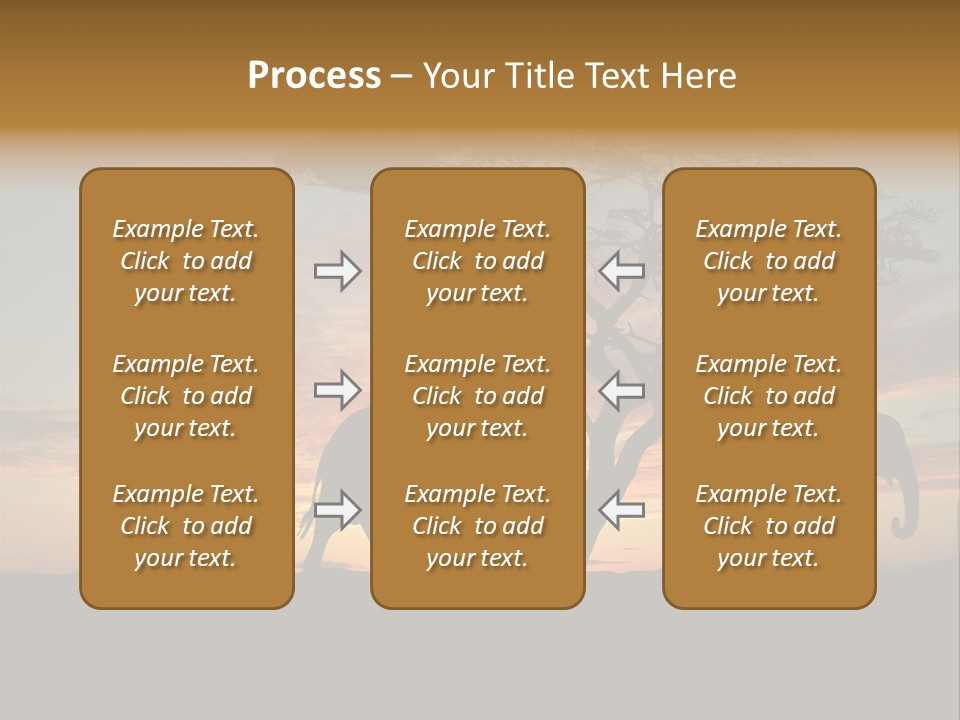 National African Herd PowerPoint Template