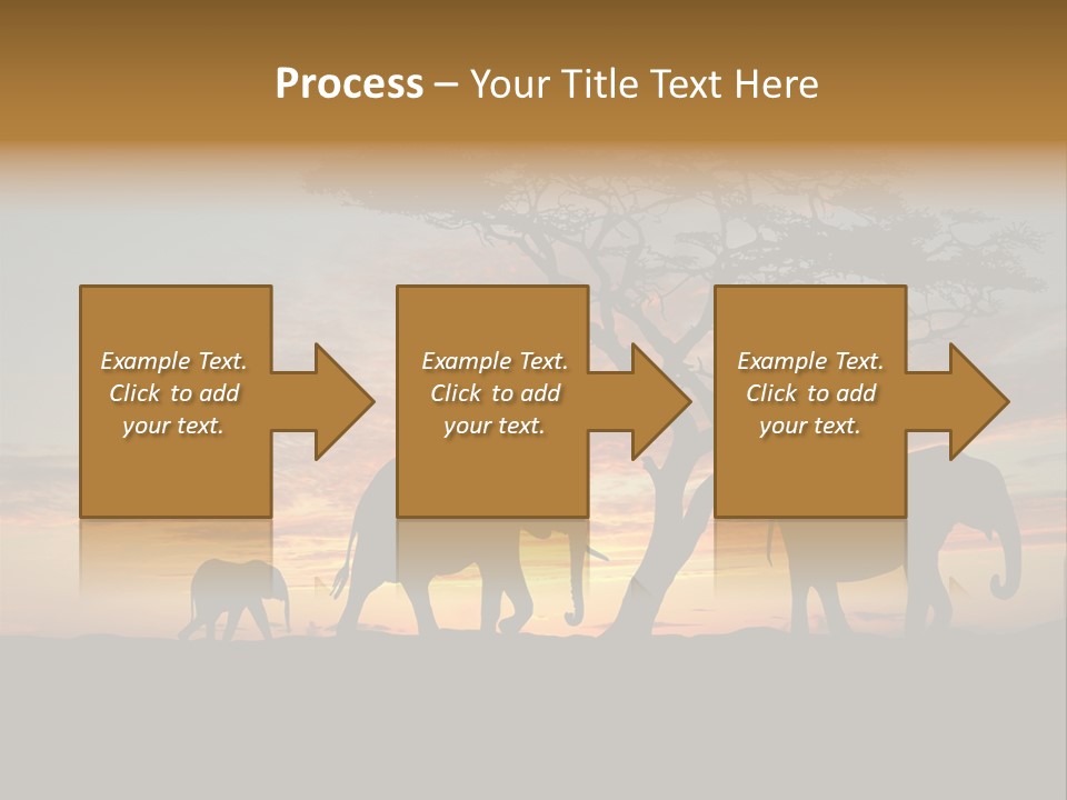 National African Herd PowerPoint Template
