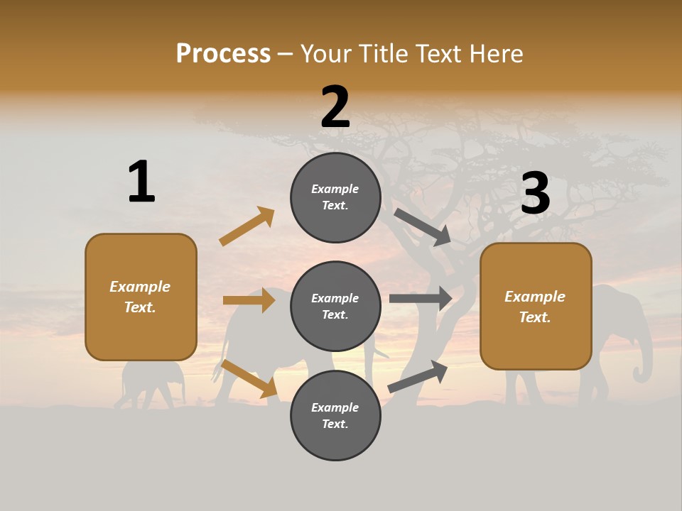 National African Herd PowerPoint Template