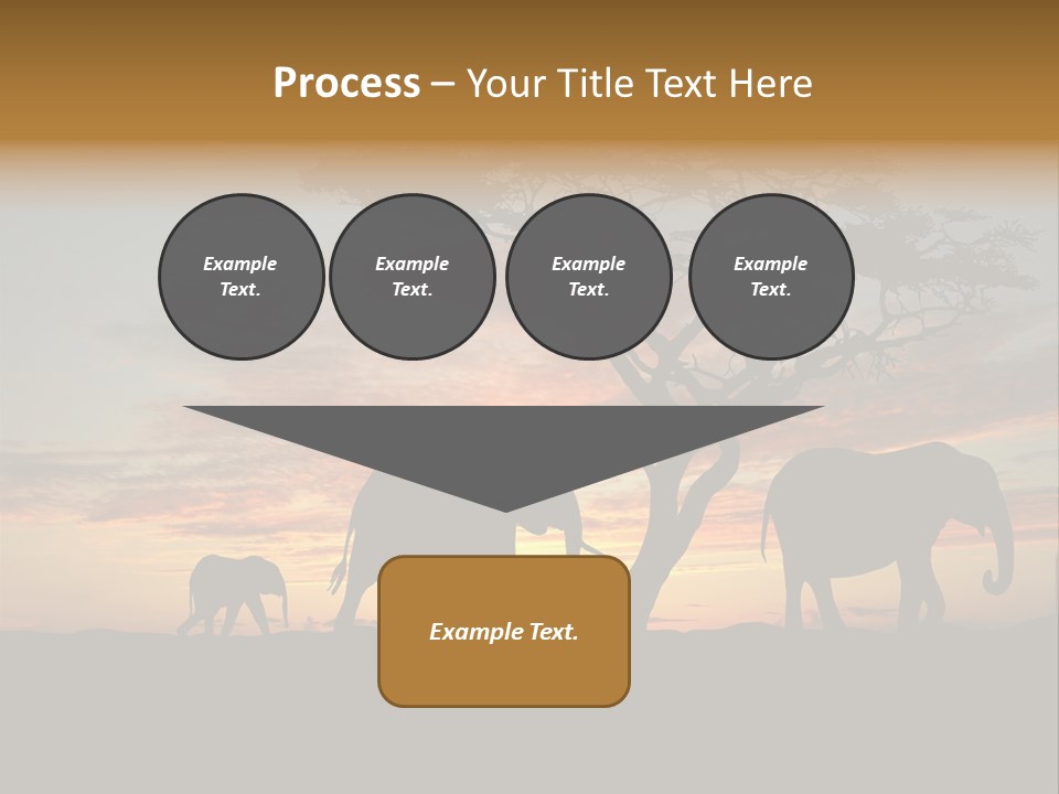 National African Herd PowerPoint Template