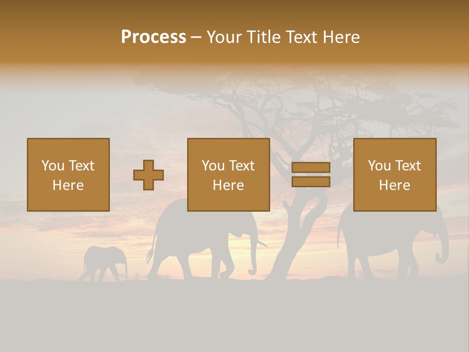 National African Herd PowerPoint Template