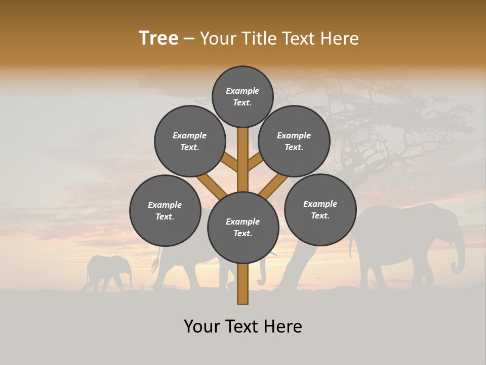 National African Herd PowerPoint Template